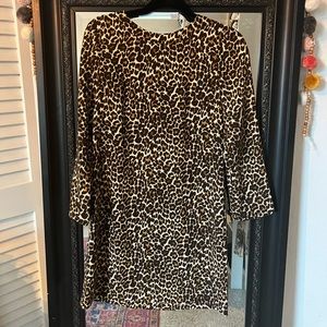 JCREW Cheetah Animal Print Dress Size 2